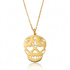 Collar Calvera Plata de ley 925 Dorado