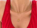 Collar Calvera Plata de ley 925 Dorado
